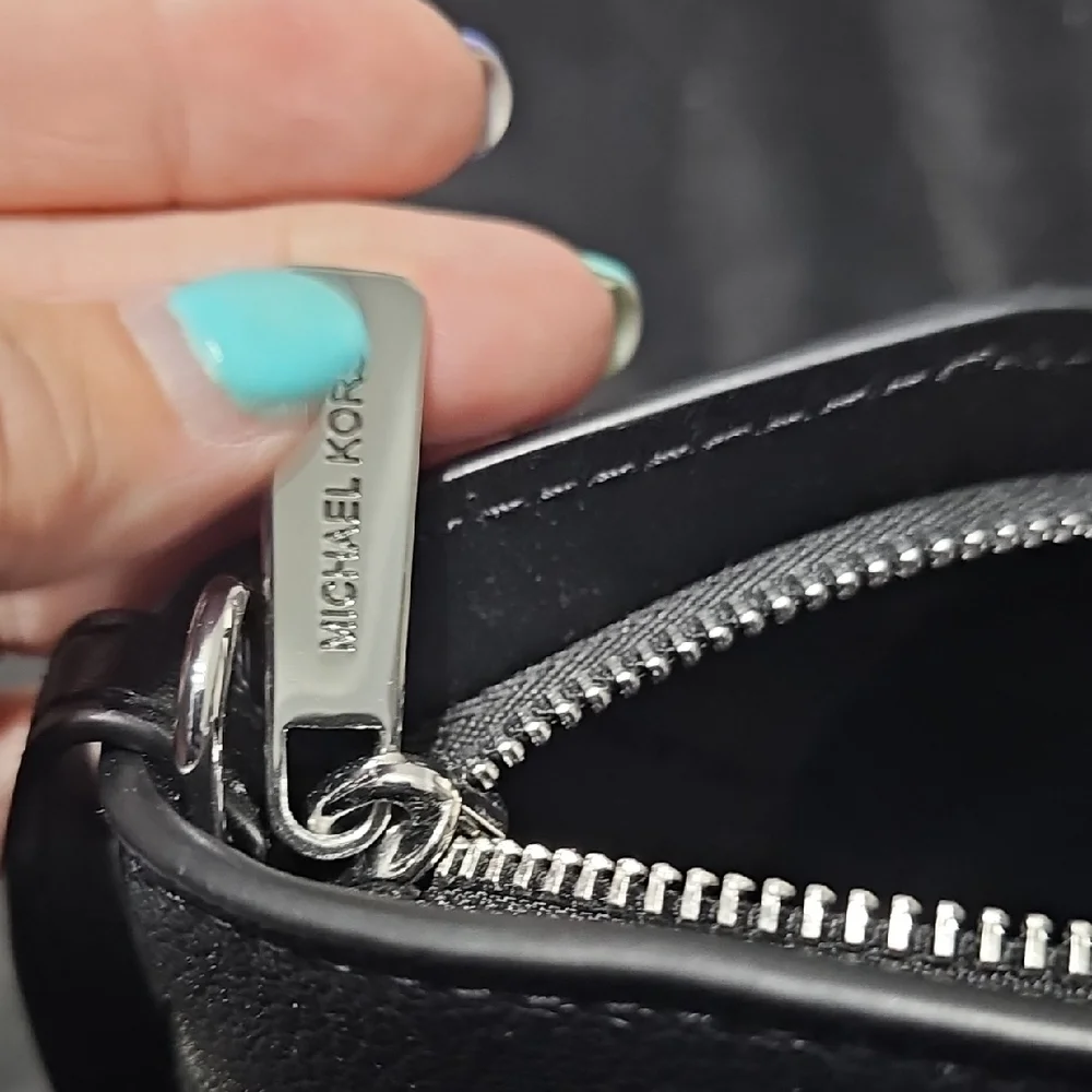 Michael Kors Black On Black Signature MK Satchel